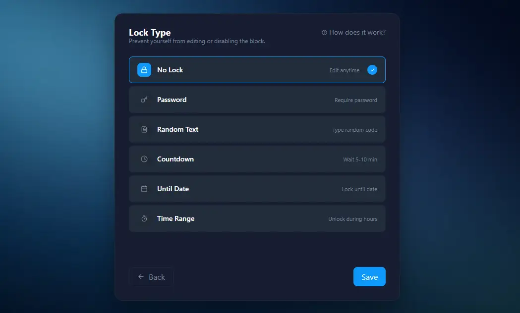 Ascension lock options including until-date lock